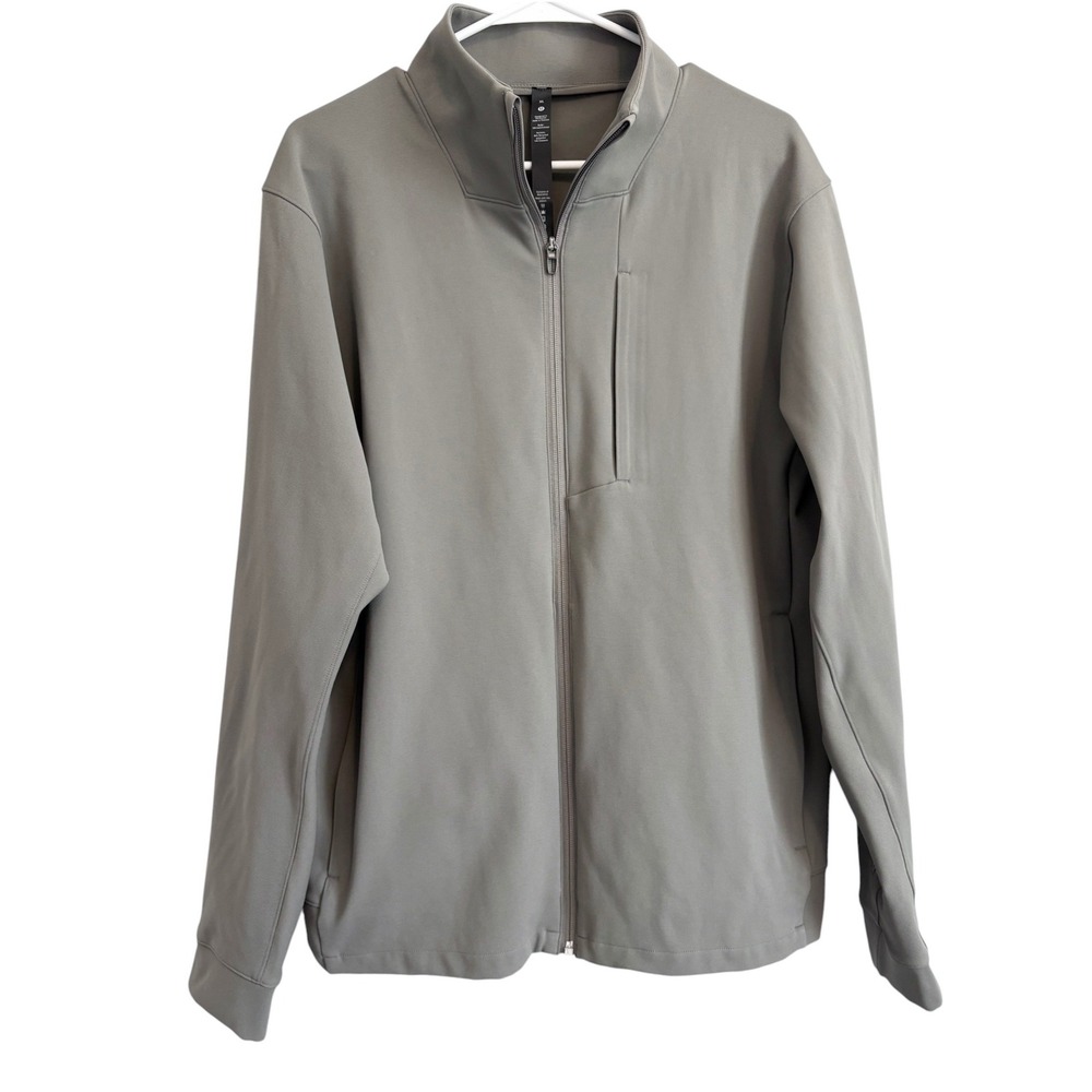 Lululemon Sojourn Jacket Mens XL Grey Warpstreme LM3CZOS *Monogram Initial*